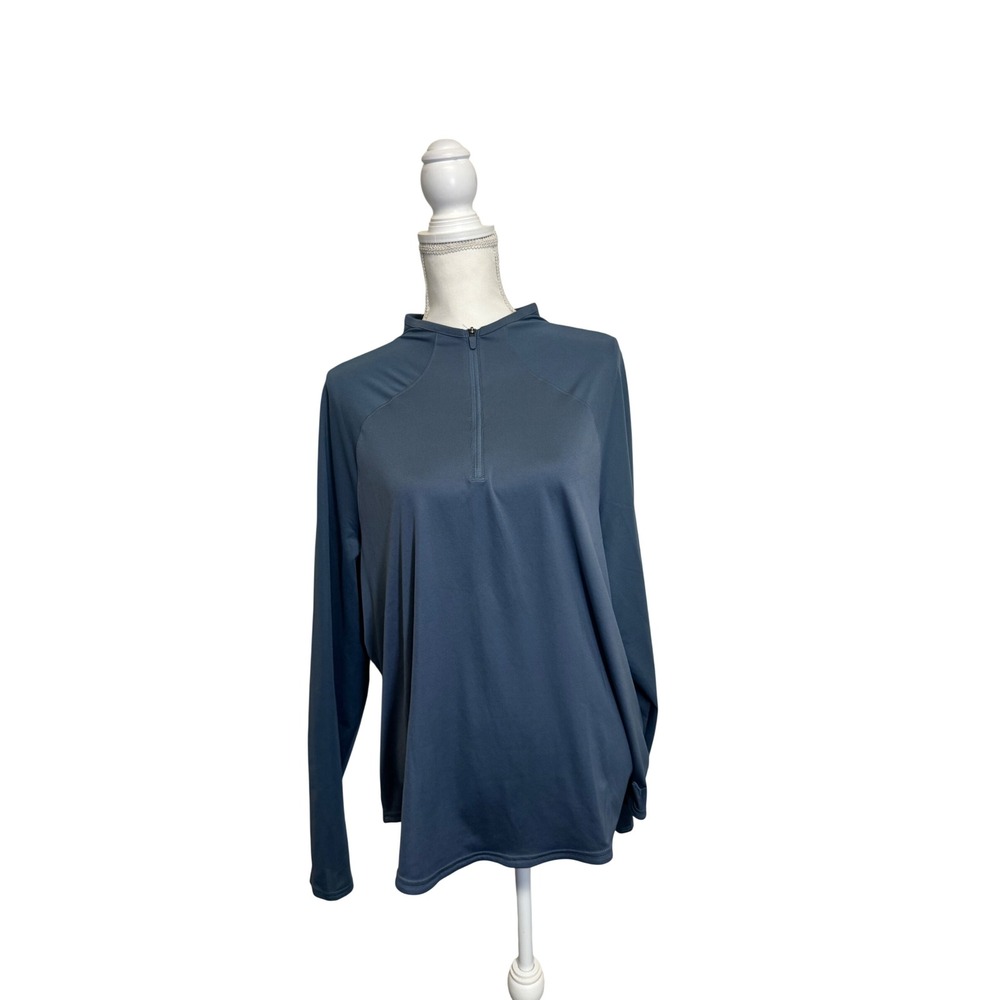 Puma Women's XXL Dry Fit Long Sleeve Quarter Zip Training Top